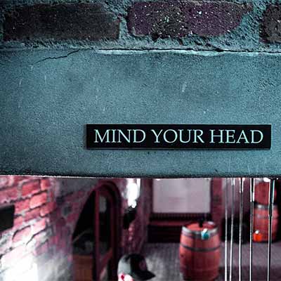 mind your head sign